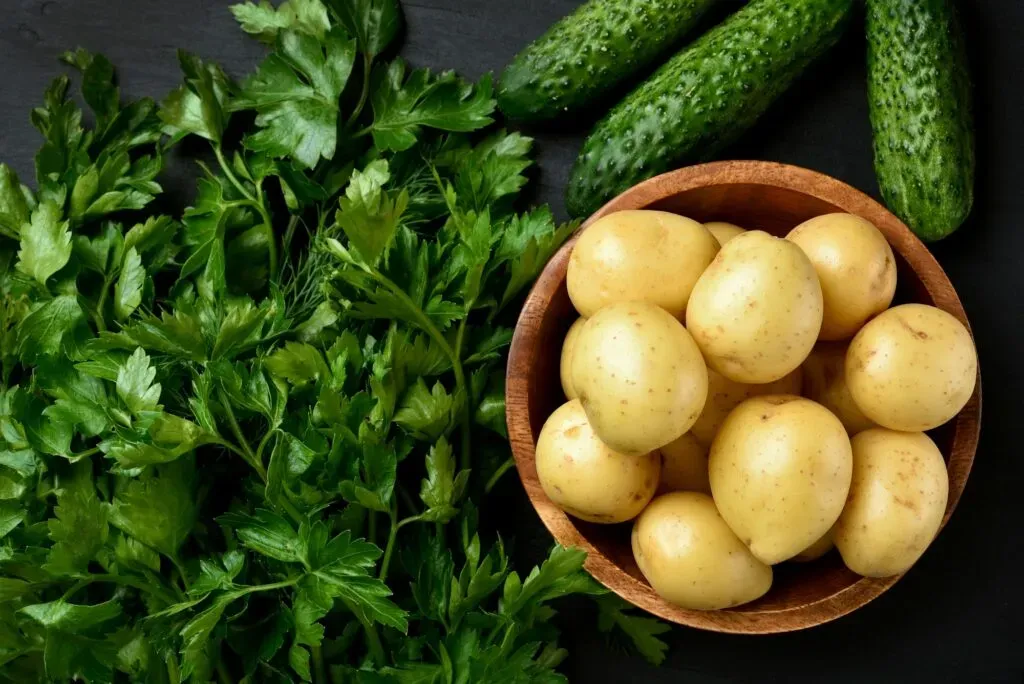 Papas frescas, ingrediente del mole amarillo oaxaqueño